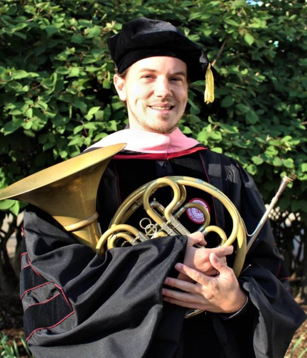 Portrait of ​Horn musician ​Michael Stiles