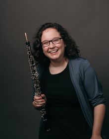 Portrait of Oboe and French Horn musician Liza Saracina