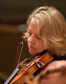 Portrait of Violin II musician and Assistant Principal Second Pamela Close