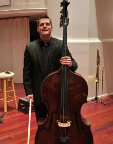 Portrait of Double Bass musician Joseph Everett