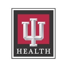 IU Health logo in red, white and black