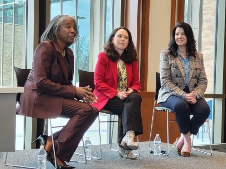 Women in Leadership panel at the Carmel Clay Public Library.