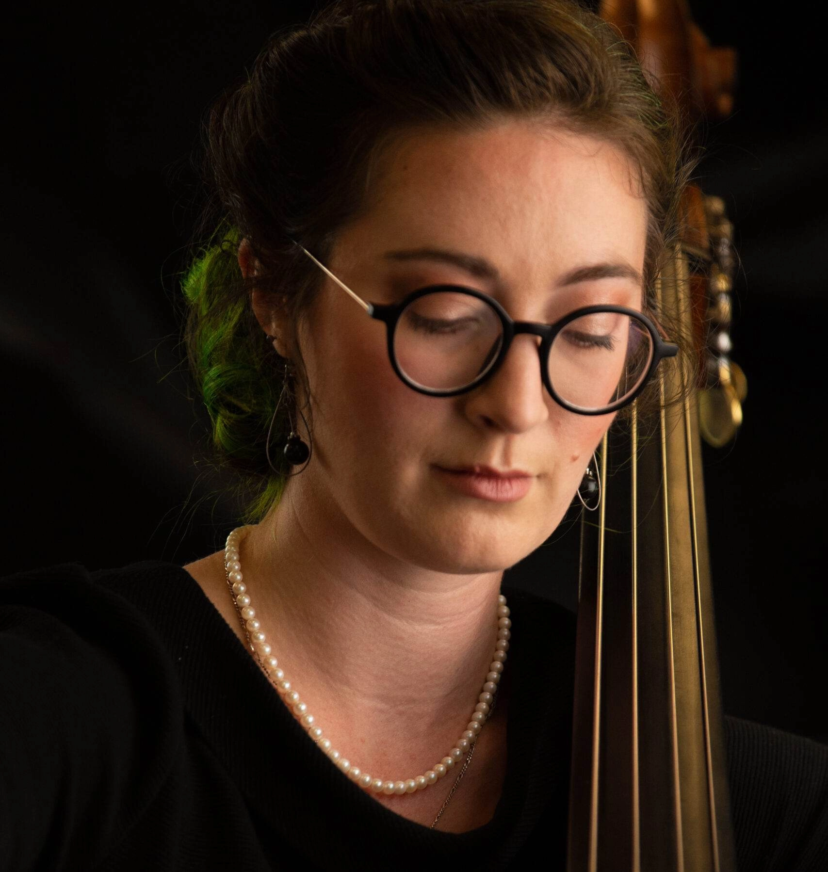 Portrait of Bass musician Hillary Fuller