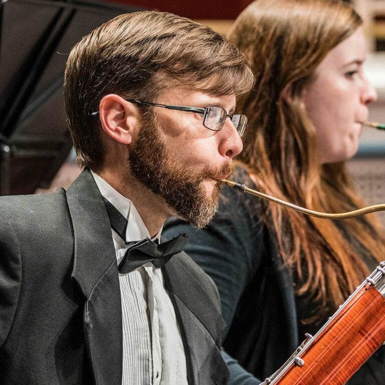 Portrait of Contrabassoon musician Ryan Caldwell
