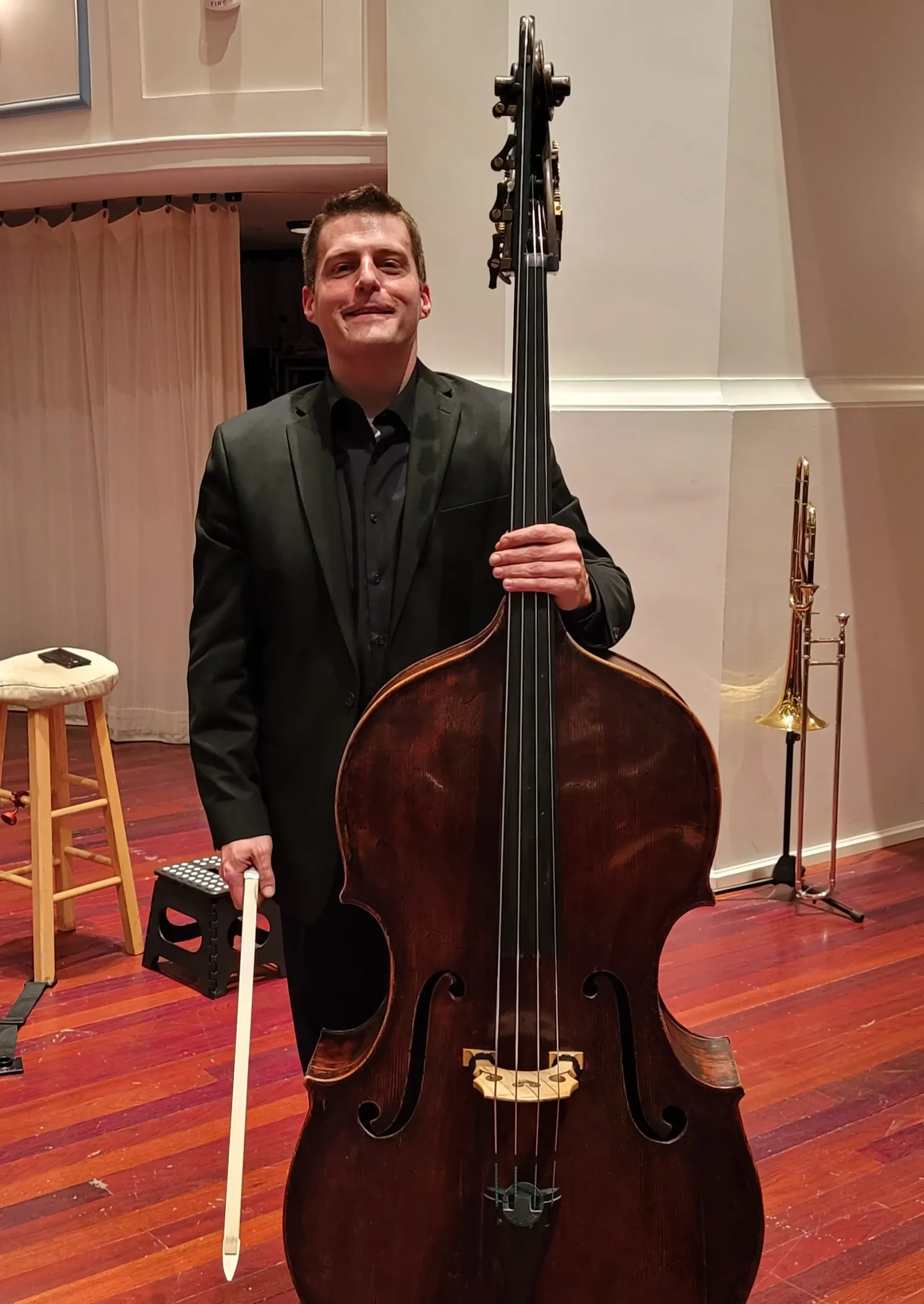 Portrait of Double Bass musician Joseph Everett