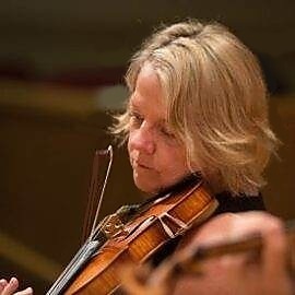 Portrait of Violin II musician and Assistant Principal Second Pamela Close