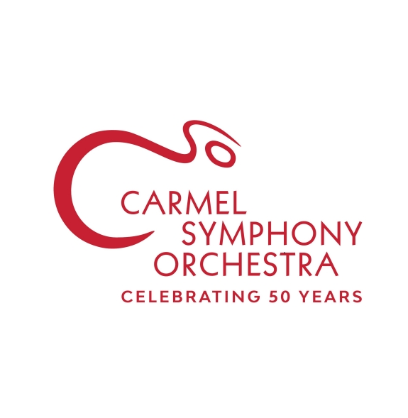 Red logo for Carmel Symphony Orchestra