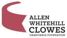 Allen Whitehill Clowes Charitable Foundation logo in black red and white