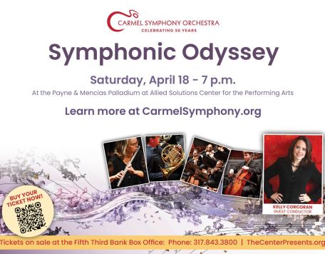 Symphonic Odyssey square image for with text over white with ethereal smoke image