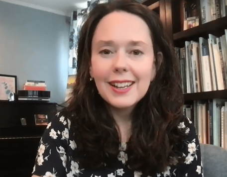 Thumbnail screenshot of Kelly Corcoran from video about Symphonic Odyssey
