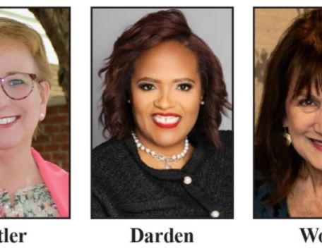 Women in Leadership panelists Sally Cutler, Akilah Darden and Deborah Wood clipped from Hamilton County Reporter Newspaper
